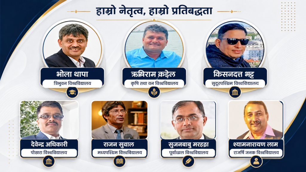 सात विश्वविद्यालयमा उपकुलपति नियुक्त